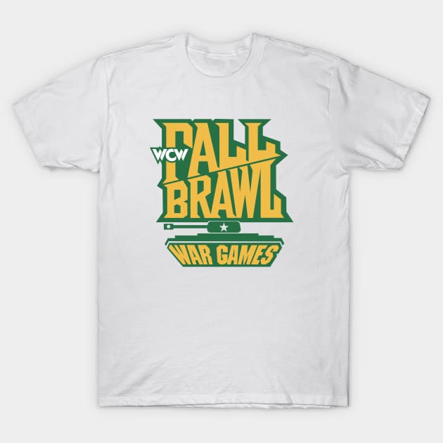 WCW Fall Brawl War Games T-Shirt by Authentic Vintage Designs